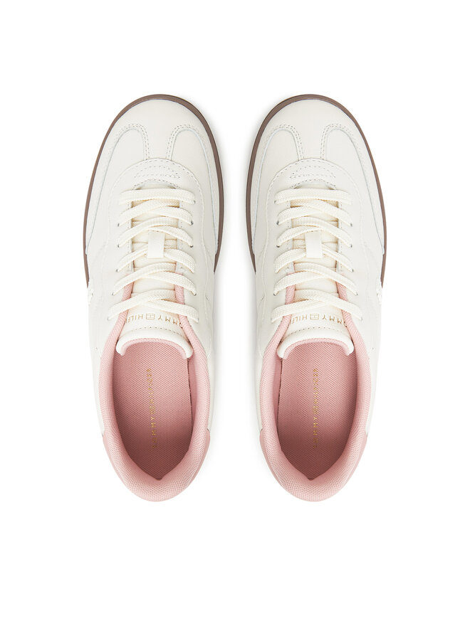 Tommy Hilfiger Tenisice Tommy Hilfiger Th Premium Heritage Sneaker FW0FW08755 Écru