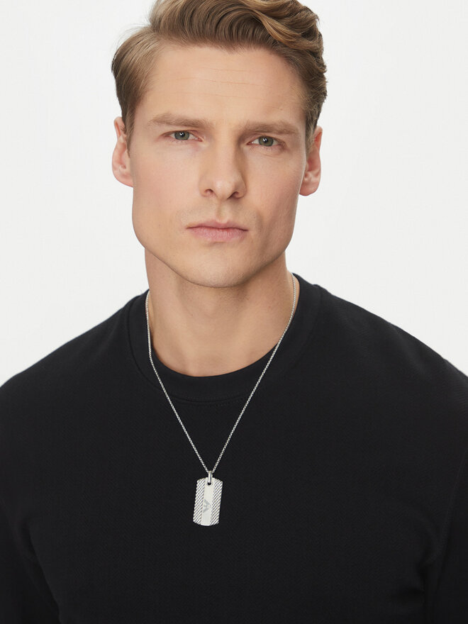 Emporio Armani Naszyjnik Emporio Armani EGS3149040 Srebrny
