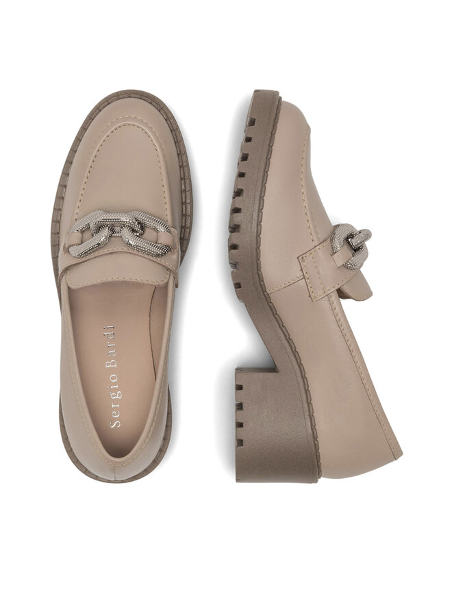 Sergio Bardi лоуфъри с дебела подметка Sergio Bardi WB-B1001-01SB Бежов