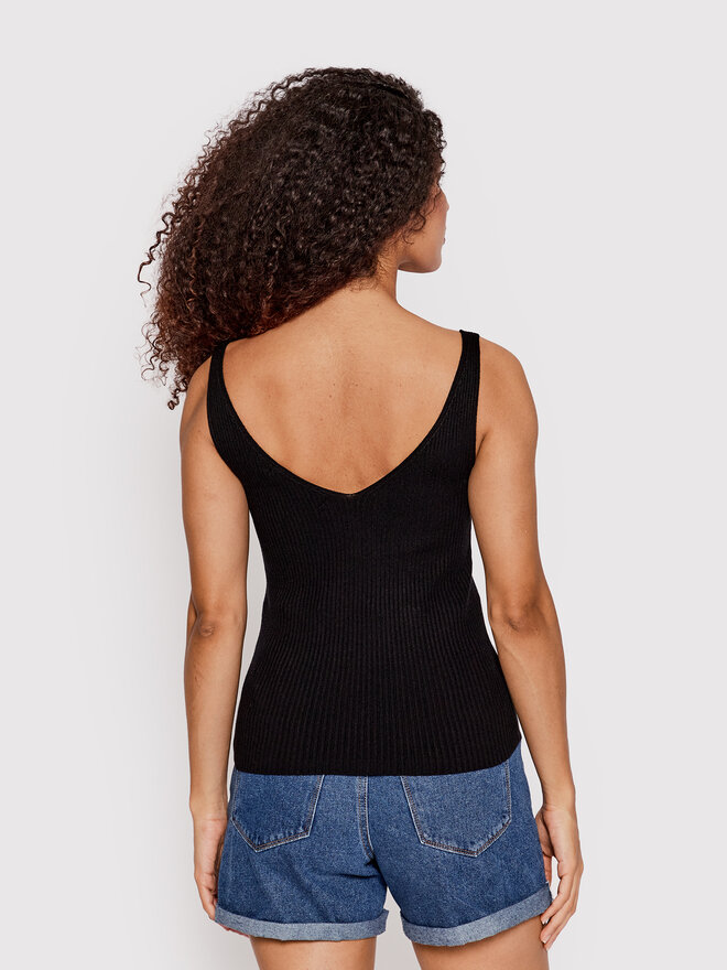 Vero Moda Vero Moda Marškinėliai Glory 10264760 Juoda Slim Fit