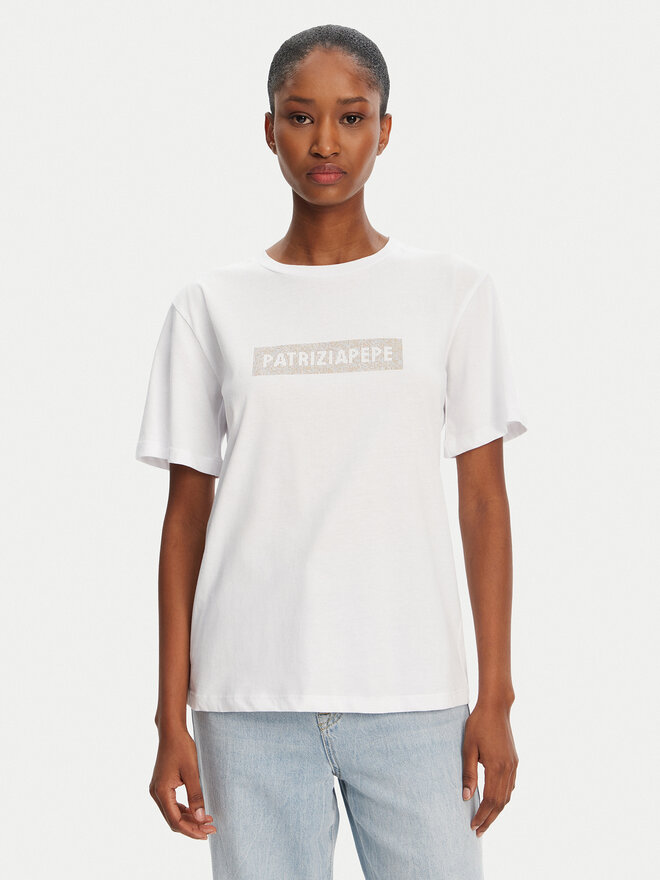 Patrizia Pepe Patrizia Pepe Camiseta 2M4422/J274-W146 Blanco Regular Fit