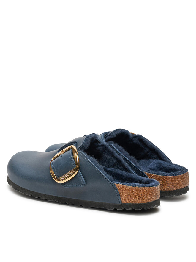 Birkenstock Papucs Birkenstock Boston Bb Shearling Leoi 1028014 Sötétkék