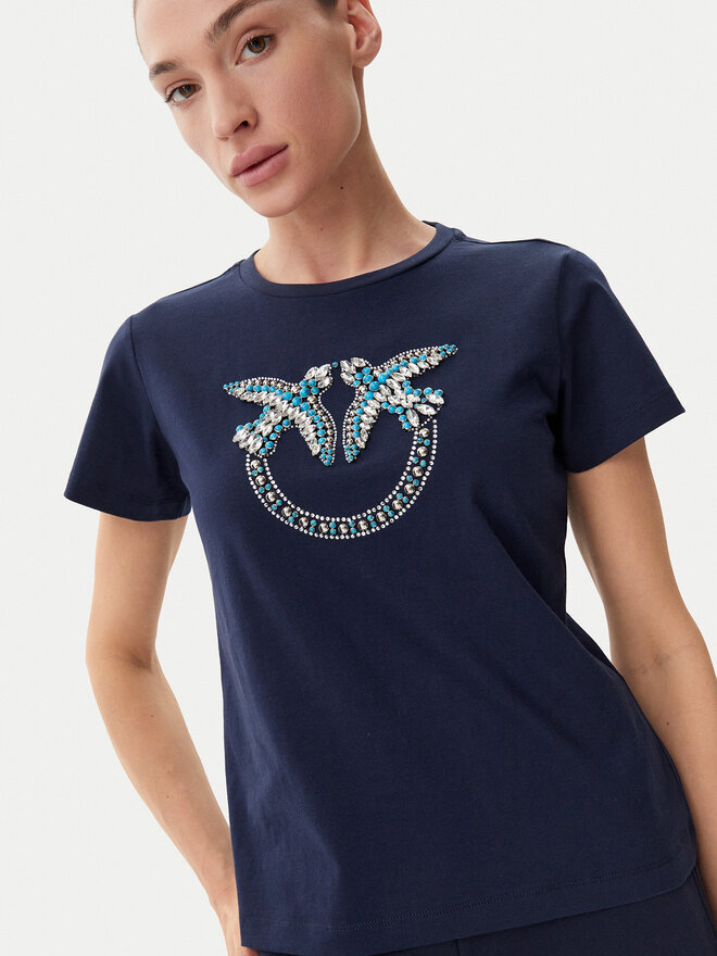 PINKO PINKO Футболка Quentin 100535 A2G7 Cиній Regular Fit
