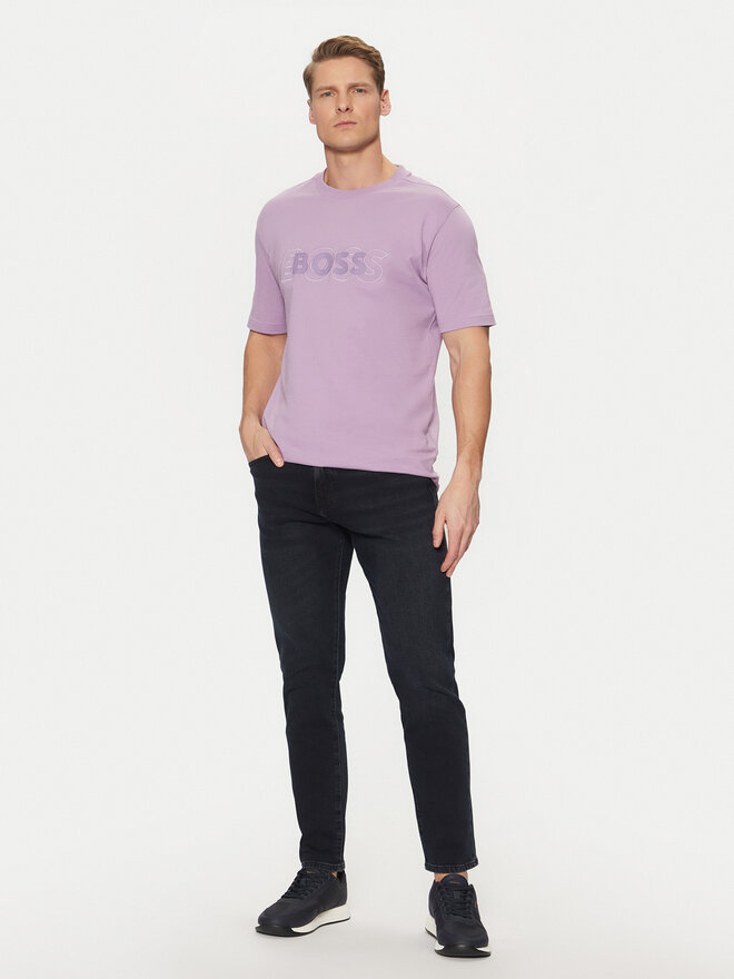 BOSS BOSS Camiseta 50531271 Violeta Regular Fit