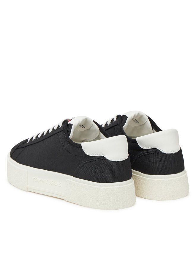 Tommy Jeans Sneakersy Tommy Jeans Tjw Flatform Canvas Sneaker EN0EN02792 Czarny