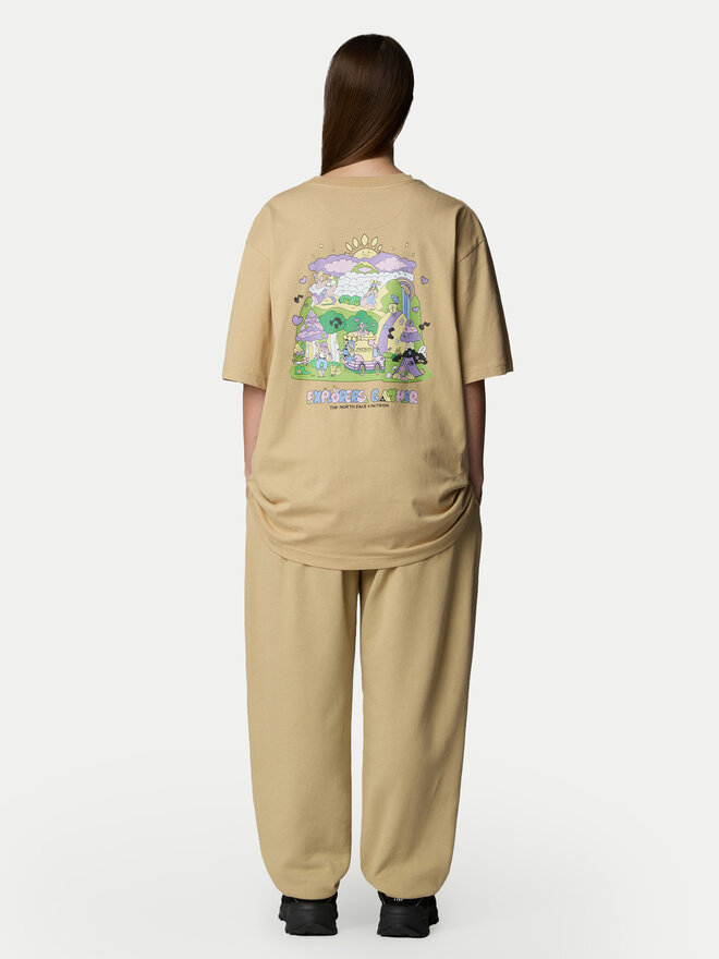 The North Face The North Face Camiseta Unisex Mountain Cleanup NF0A8C4D Beis Oversize