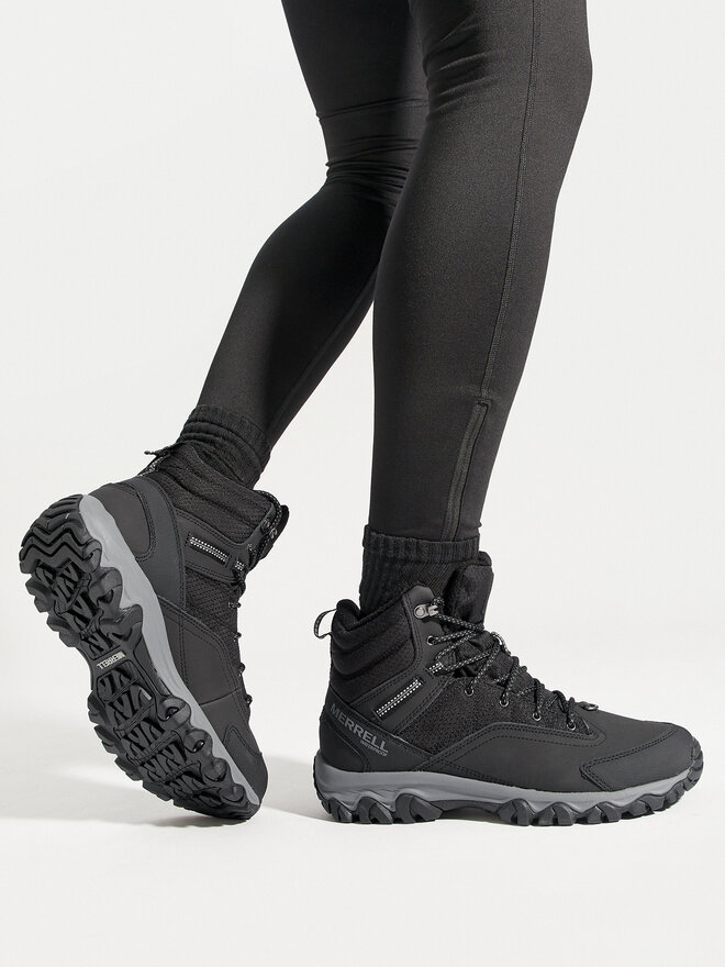 Трекінгові черевики Merrell Thermo Akita Mid Wp J036441 Чорний |  evzuttya.com.ua