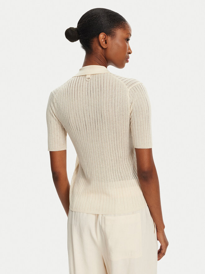 Marella Marella Поло Torbole 2513361145 Кремовий Slim Fit