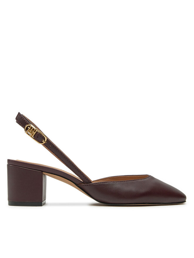 Tommy Hilfiger Sandalias Tommy Hilfiger Pump Slingback Smooth Leather FW0FW08621 Guinda/burdeos