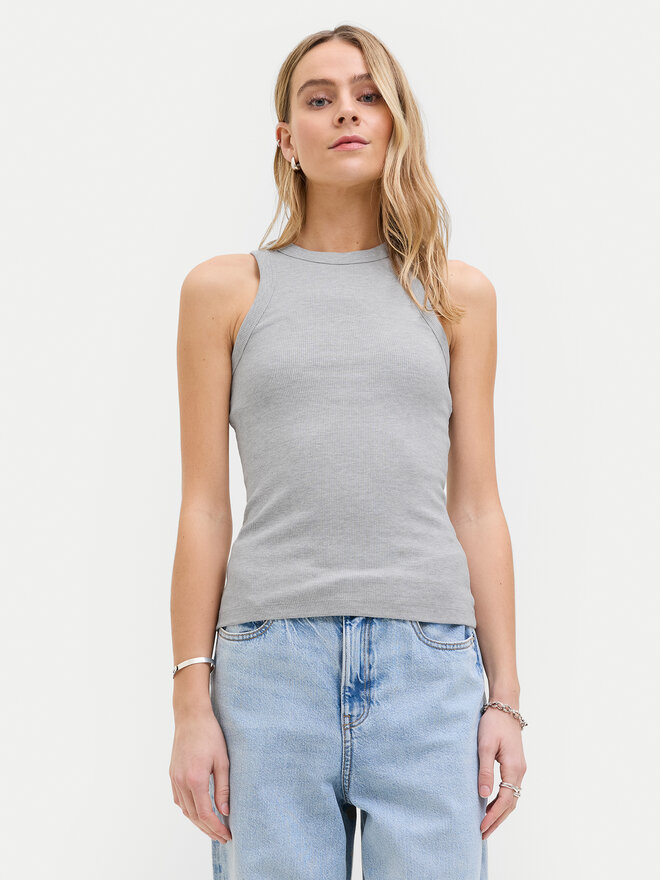 JJXX JJXX Top 12224661 Grau Rib Fit