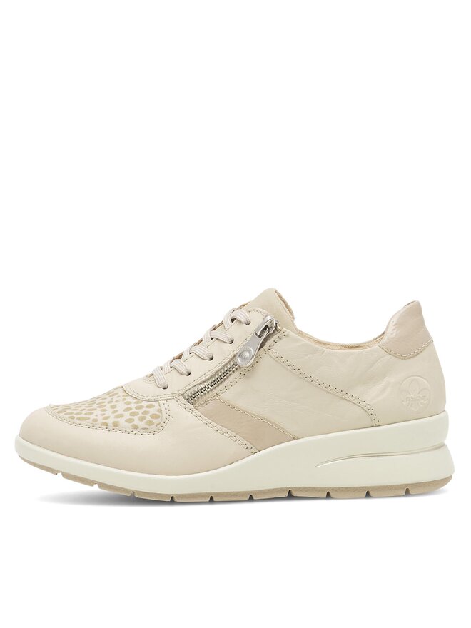 Rieker Sneakersy Rieker L4821-60 Écru