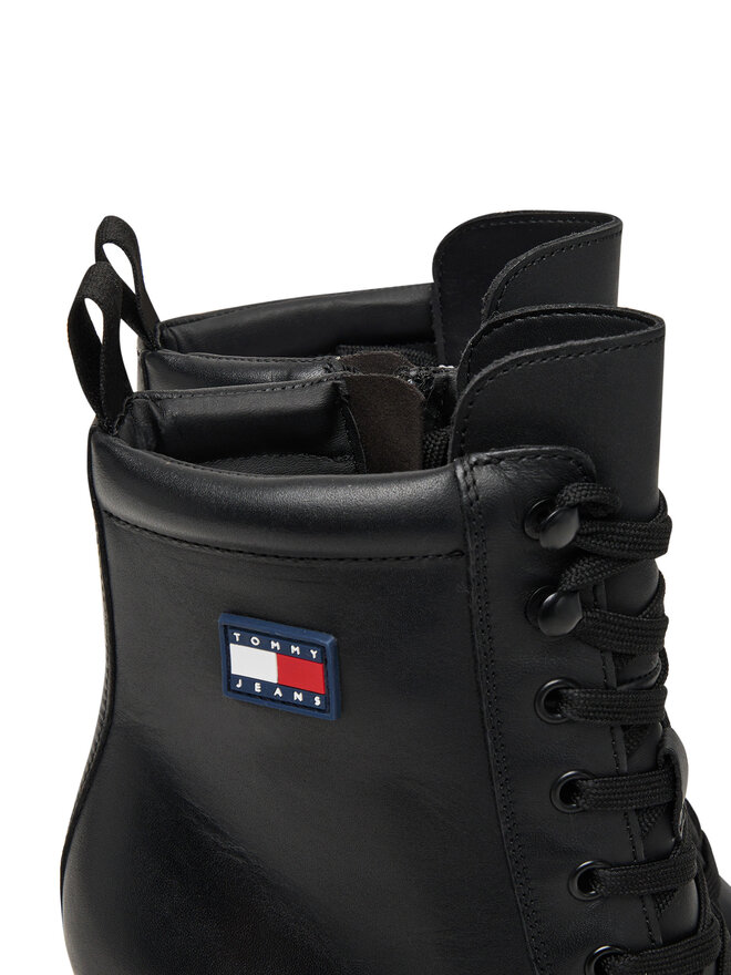 Tommy Jeans Schnürschuhe Tommy Jeans Tjw Lace Up EN0EN02832 Schwarz