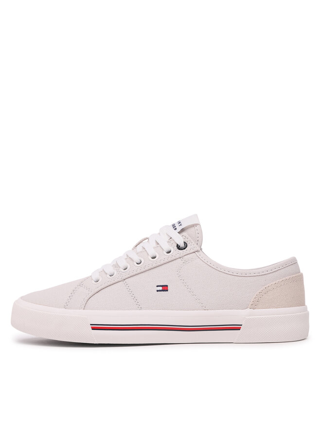 Tommy Hilfiger Tenisky Tommy Hilfiger Core Corporate Vulc Canvas FM0FM04560 Šedá