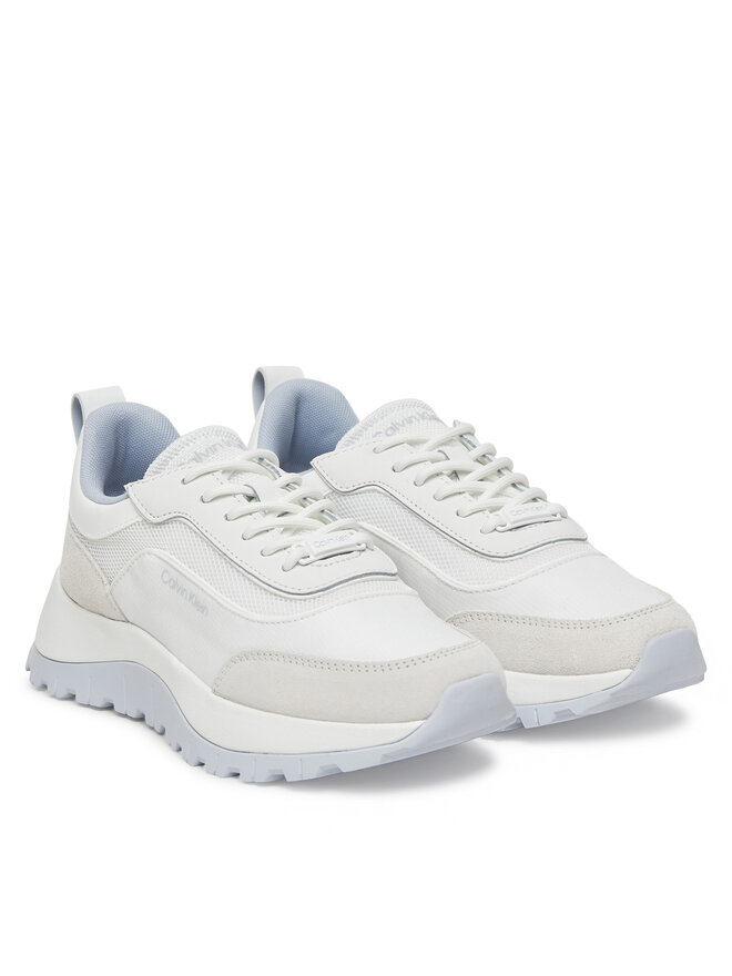 Calvin Klein Sneakers Calvin Klein Runner Lace Up Mesh Mix HW0HW02487 Alb