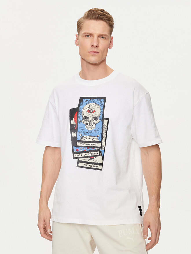 Puma Puma Camiseta Hoops Deck 624776 Blanco Regular Fit