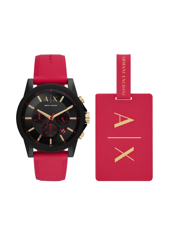 Orologio Armani Exchange Outerbanks AX7152SET Rosso escarpe