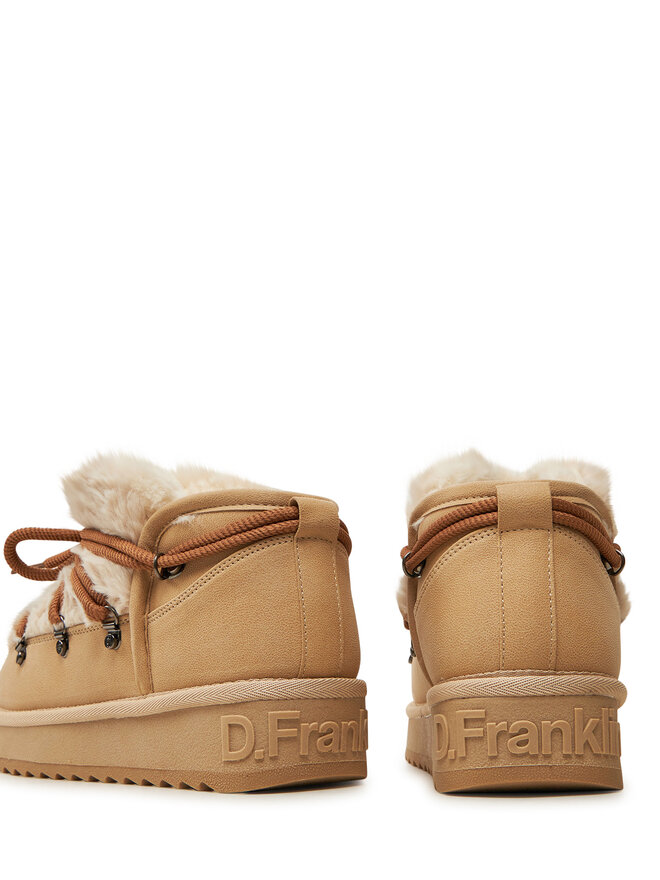 D.Franklin Stivali da neve D.Franklin Nordic TRK Fur Low Bomb DFSH370011 Beige