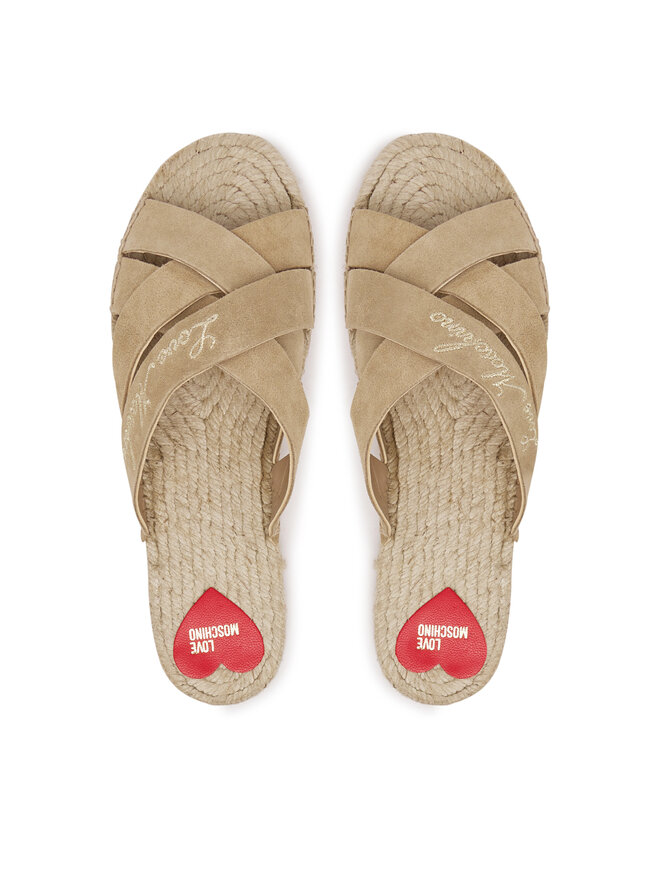LOVE MOSCHINO Шльопанці LOVE MOSCHINO JA28362G0MIG0104 Бежевий