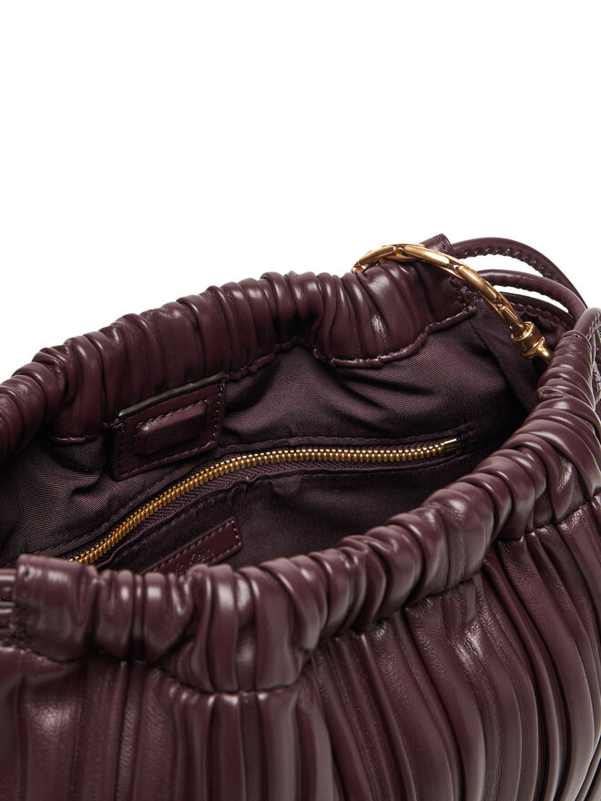 Calvin Klein Τσάντα Calvin Klein Plisse Drawstring Bag LV04F3076G Μπορντό