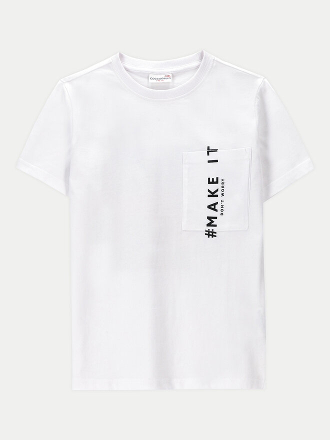 Coccodrillo Coccodrillo T-Shirt WC4143204NWJ Λευκό Regular Fit