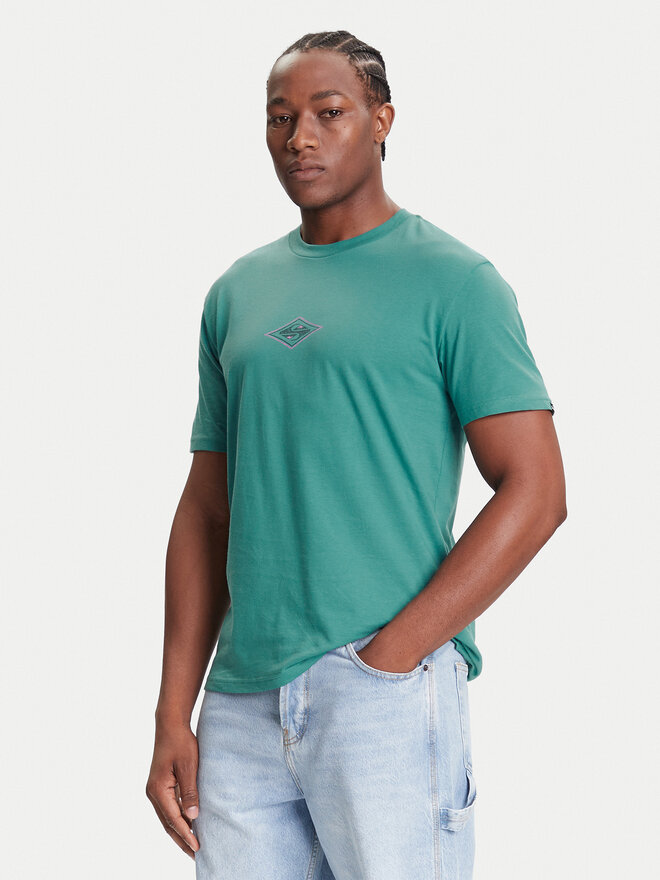 Quiksilver Quiksilver T-Shirt Ev Swell Ovation Ss EQYZT08187 Grün Comfort Fit