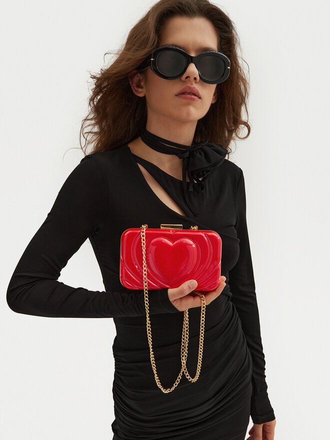 LOVE MOSCHINO Torebka LOVE MOSCHINO JC4352PP0LKQ0500 Czerwony