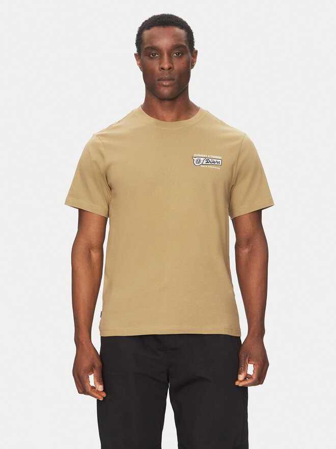 Element Element Camiseta ELYZT00519 Caqui Regular Fit