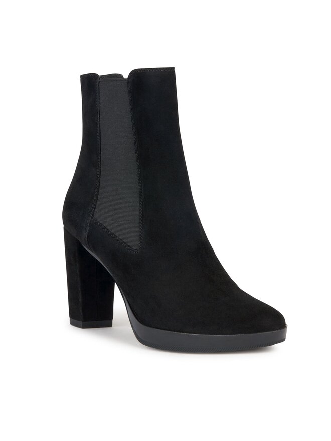Geox Škornji Geox D Walk Pleasure 85 D35TFC 00021 C9999 Črna