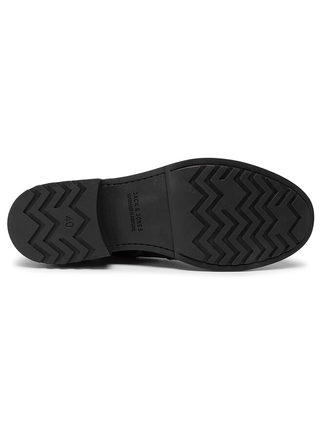 Jack&Jones Čižmy Jack&Jones Russel Leather 12155999 Čierna