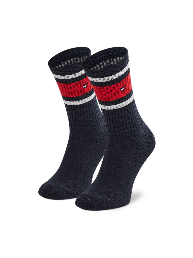 Tommy Hilfiger Σετ 2 ζευγάρια ψηλές κάλτσες unisex Tommy Hilfiger 394020001 Μαύρο