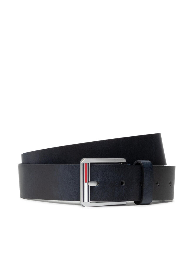 Ceinture homme Tommy Jeans Tjm Essential Leather 3.5 AM0AM09003 Noir chaussures