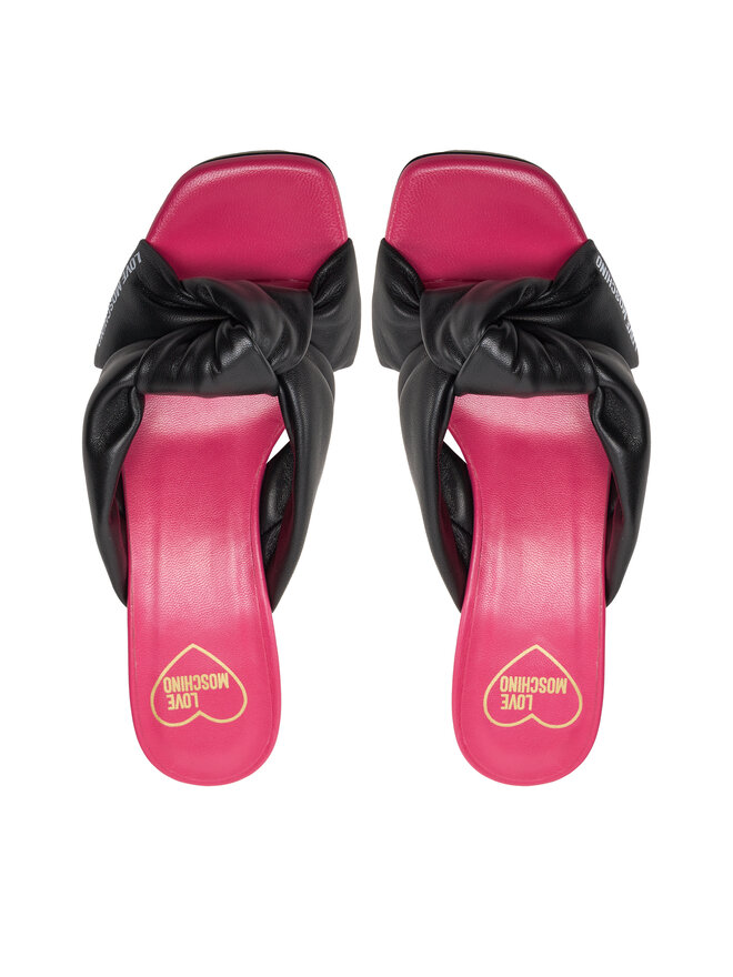 LOVE MOSCHINO Klapki LOVE MOSCHINO JA28365G0IIE0000 Czarny