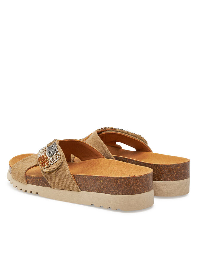 Scholl Παντόφλες Scholl La Serena Strap MF32310 1056 Μπεζ