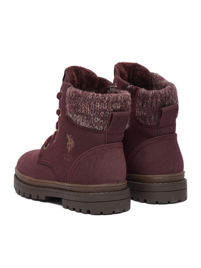 U.S. Polo Assn. Schnürschuhe U.S. Polo Assn. EO-VLAD001K/GYT1-BOR003 Dunkelrot