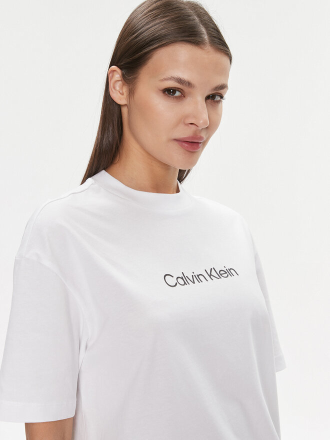 Calvin Klein Calvin Klein T-Shirt Hero Logo Oversized T Shirt K20K206778 Weiß Regular Fit