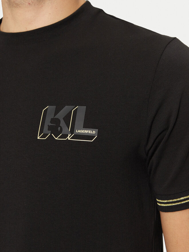 KARL LAGERFELD KARL LAGERFELD T-Shirt 755463 551235 Schwarz Regular Fit