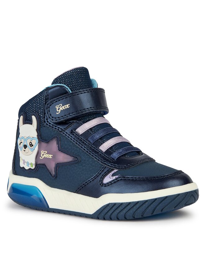 Sneakers Geox J Inek Girl J36ASC 0CENF C4215 M Bleu marine chaussures