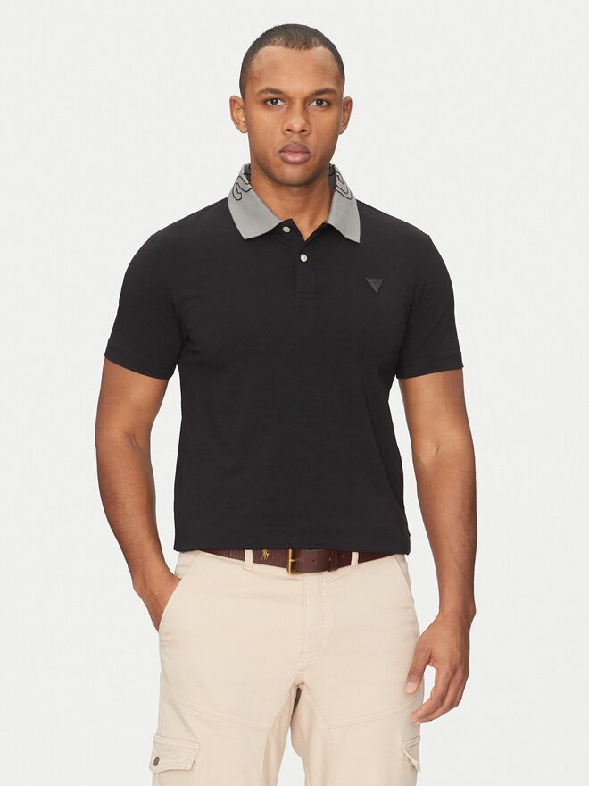 Guess Guess Polo M5GP66 J1314 Μαύρο Regular Fit