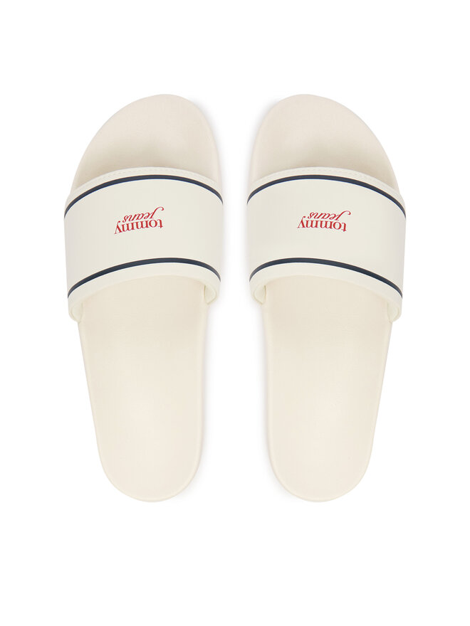 Tommy Jeans Pantoletten Tommy Jeans Tjw Poolslides EN0EN02976 Weiß