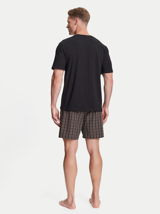 BOSS BOSS Pijama Easy 50545944 Negro Regular Fit