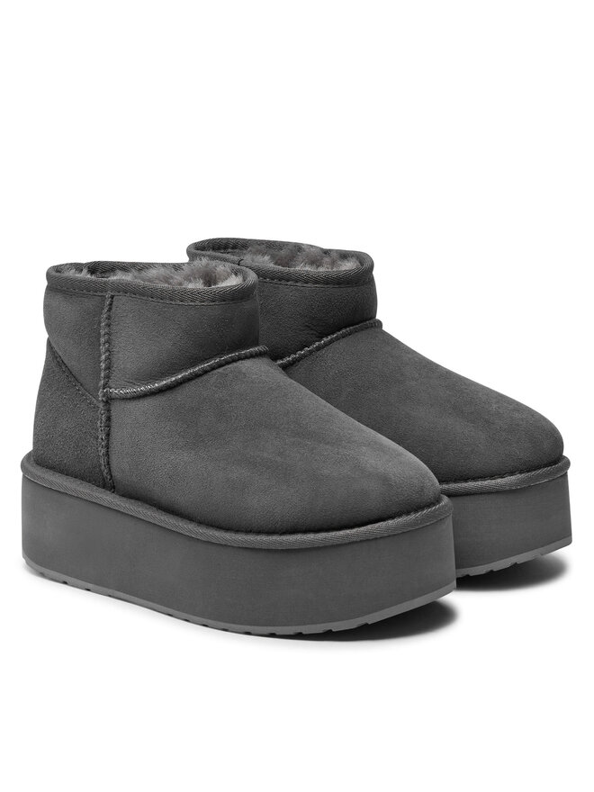 EMU Australia Śniegowce EMU Australia Stinger Micro Flatform W13082 Szary