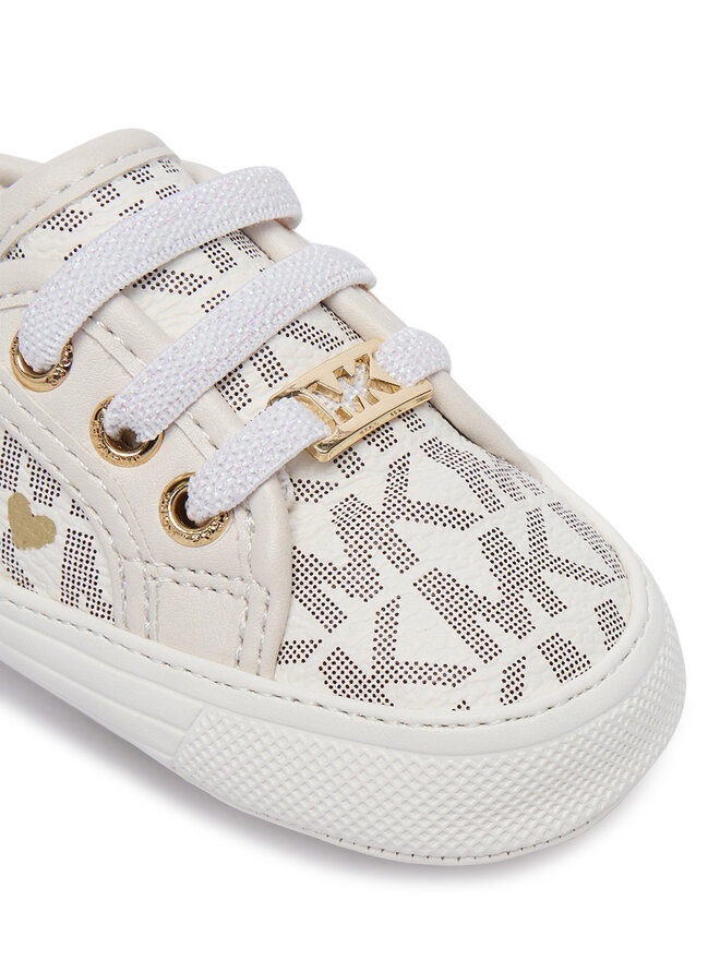 MICHAEL Michael Kors Снікерcи MICHAEL Michael Kors Baby Brittania Hearts MK04984256 Білий