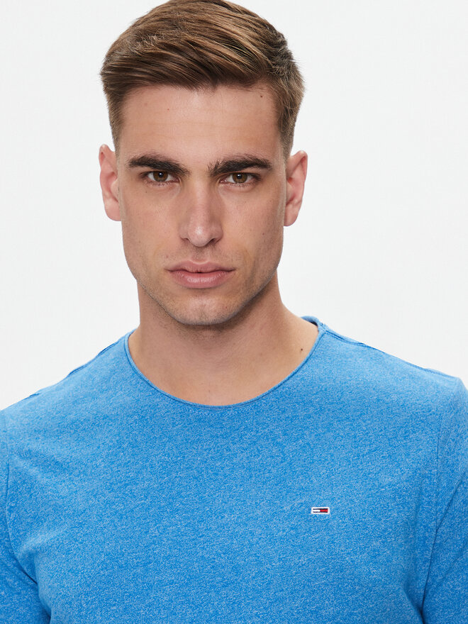 Tommy Jeans Tommy Jeans Marškinėliai Jaspe DM0DM09586 Mėlyna Slim Fit