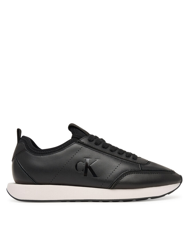 Calvin Klein Sneakers Calvin Klein Retro Runner Sock Panl Lth Neo HW0HW03118 Schwarz