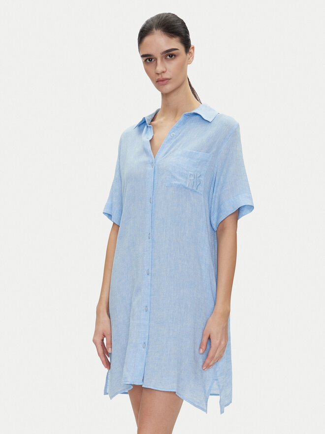 DKNY DKNY Нічна сорочка YI30054 Блакитний Relaxed Fit
