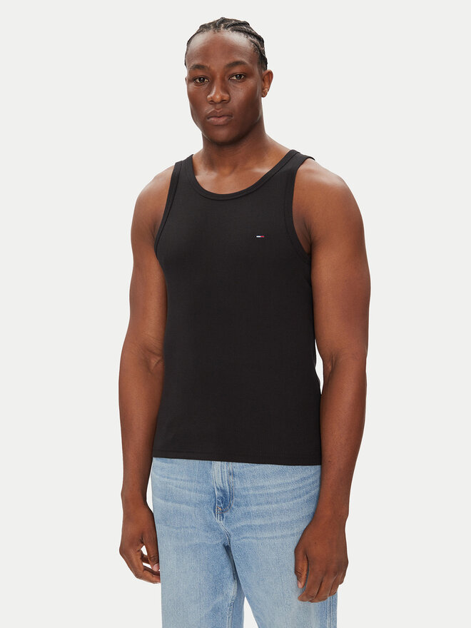 Tommy Jeans Tommy Jeans Tank top Classic Flag DM0DM21927 Μαύρο Slim Fit