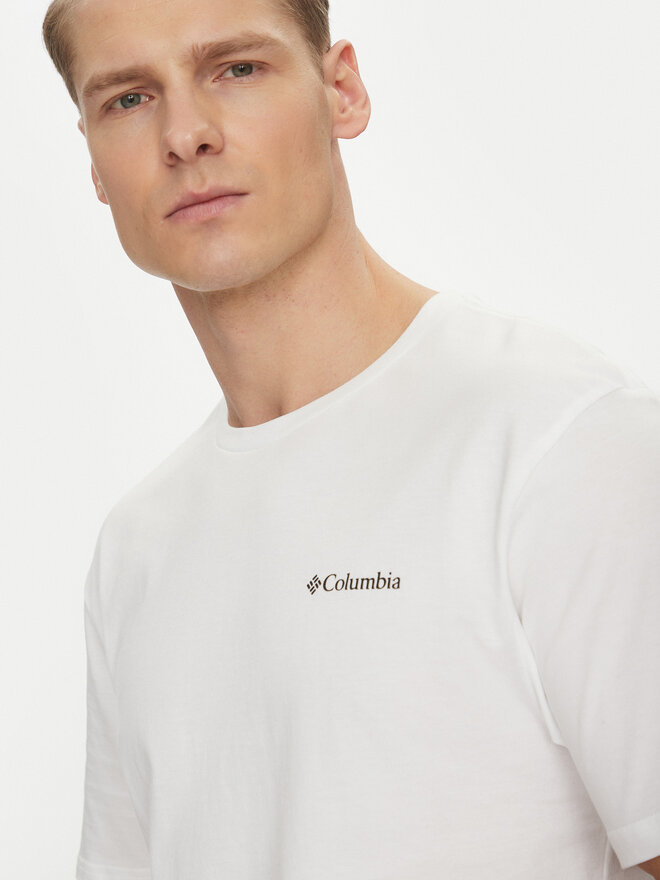 Columbia Columbia Camiseta Barton Springs™ 2058331 Blanco Regular Fit