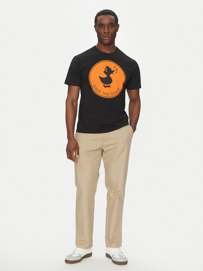 Save The Duck Save The Duck T-Shirt DT0825M BESY20 Μαύρο Regular Fit