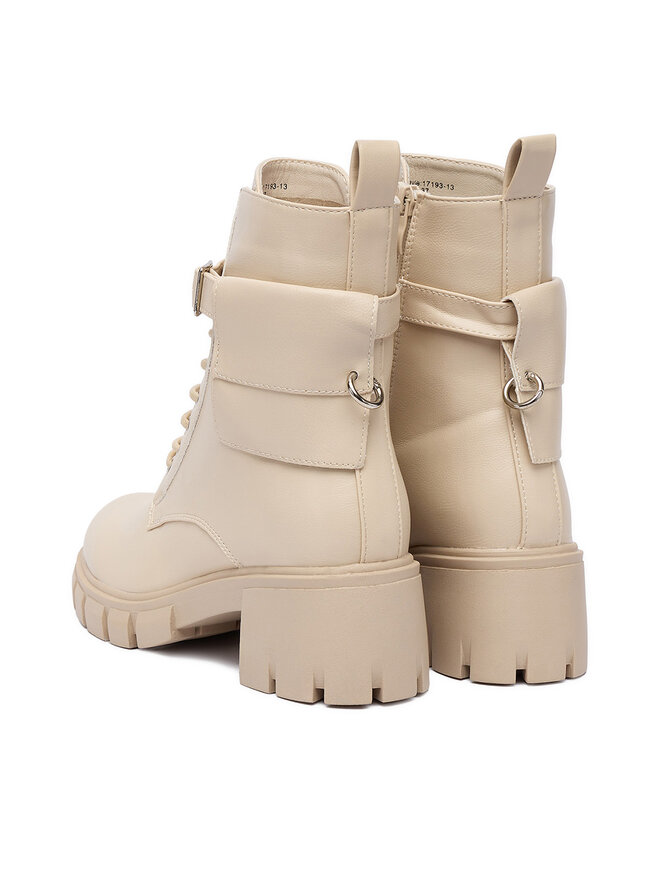 DeeZee Botines planos DeeZee 17193-13 Beis