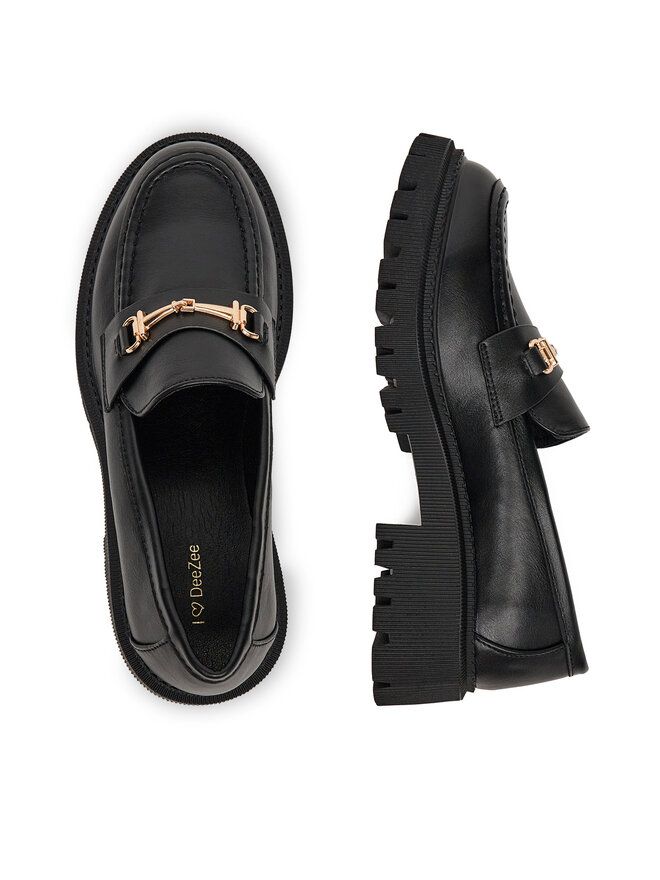 DeeZee Loafersy DeeZee 13027-12 Czarny